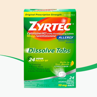 Children's Zyrtec 10 mg Dissolve Tabs, Citrus Flavor