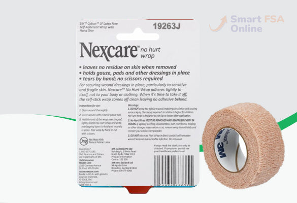 Nexcare No Hurt Self-Adherent Wrap,1 X80