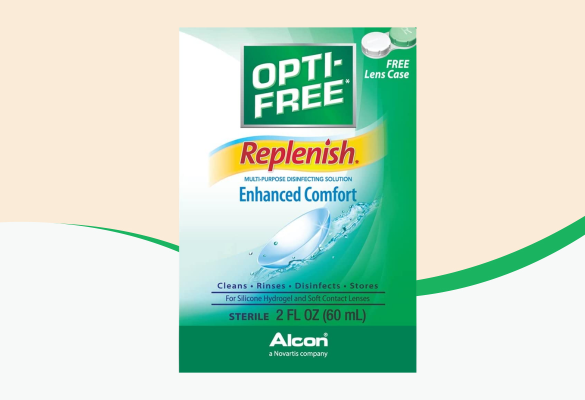 Opti-Free Replenish Multi-Purpose Disinfection Solution.
