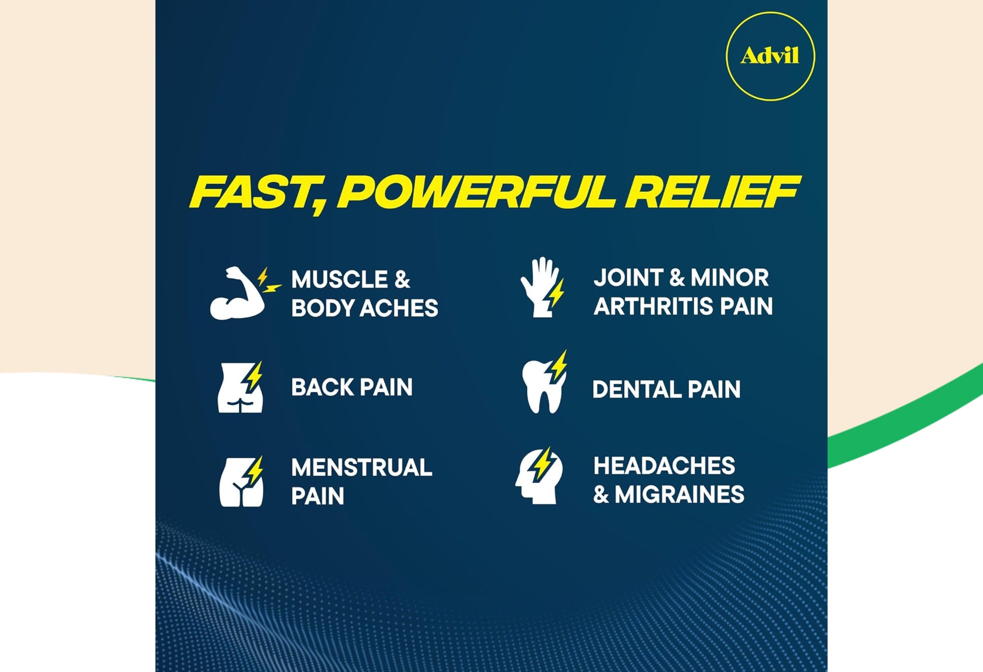 Advil Dual Action Coated Tablets, Acetaminophen + Ibuprofen