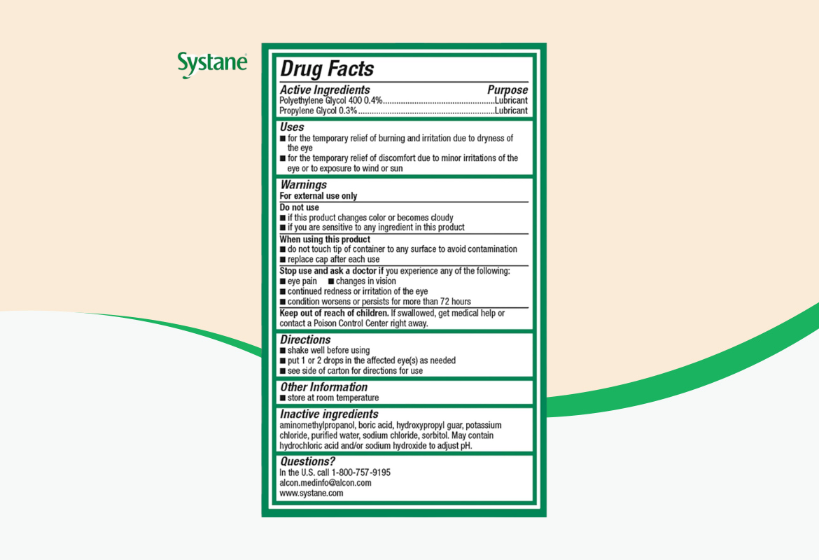 Systane Ultra Preservative Free Lubricant Eye Drops