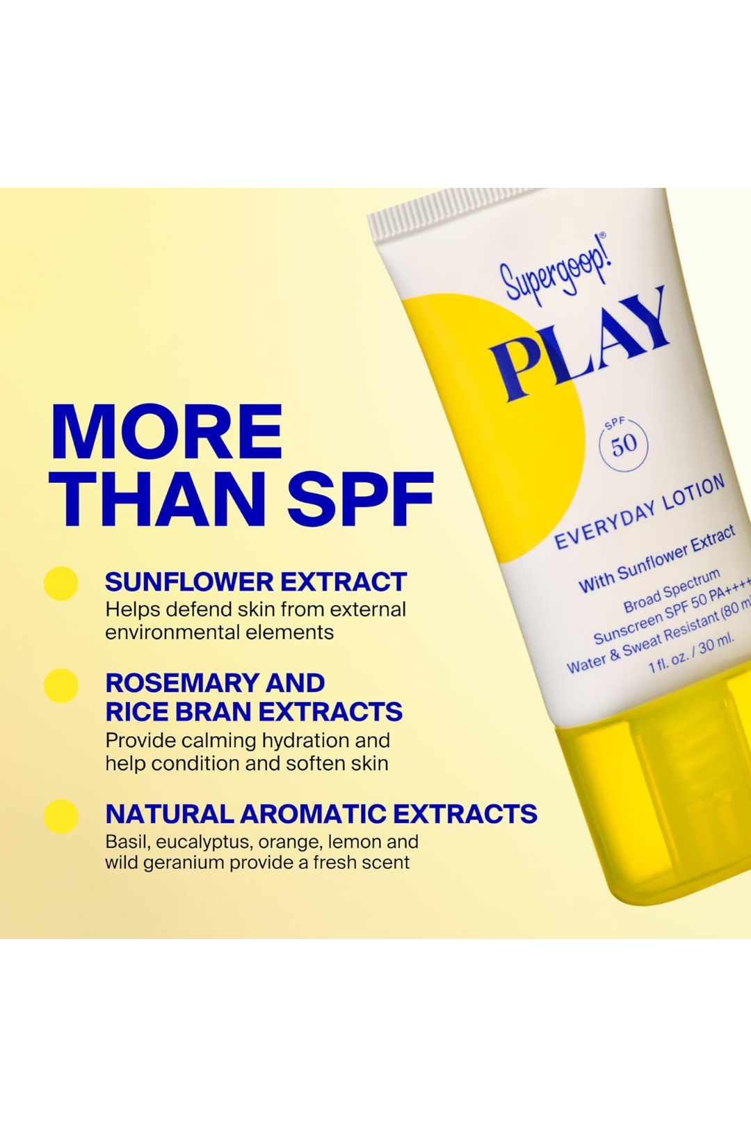 Supergoop! PLAY Everyday Lotion SPF 30 with Sunflower Extract - 5.5oz