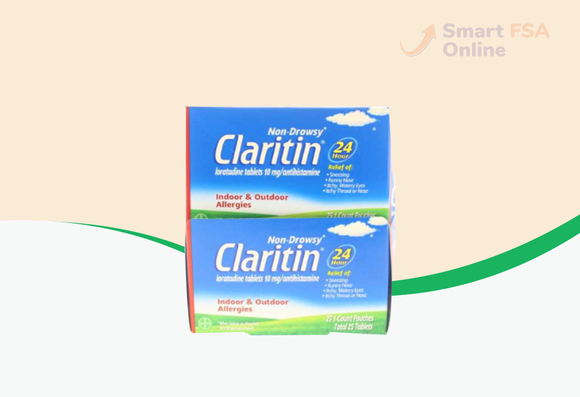 Claritin 24 Hour Allergy Medicine, Non-Drowsy Prescription Strength Allergy Relief, Loratadine Antihistamine Tablets