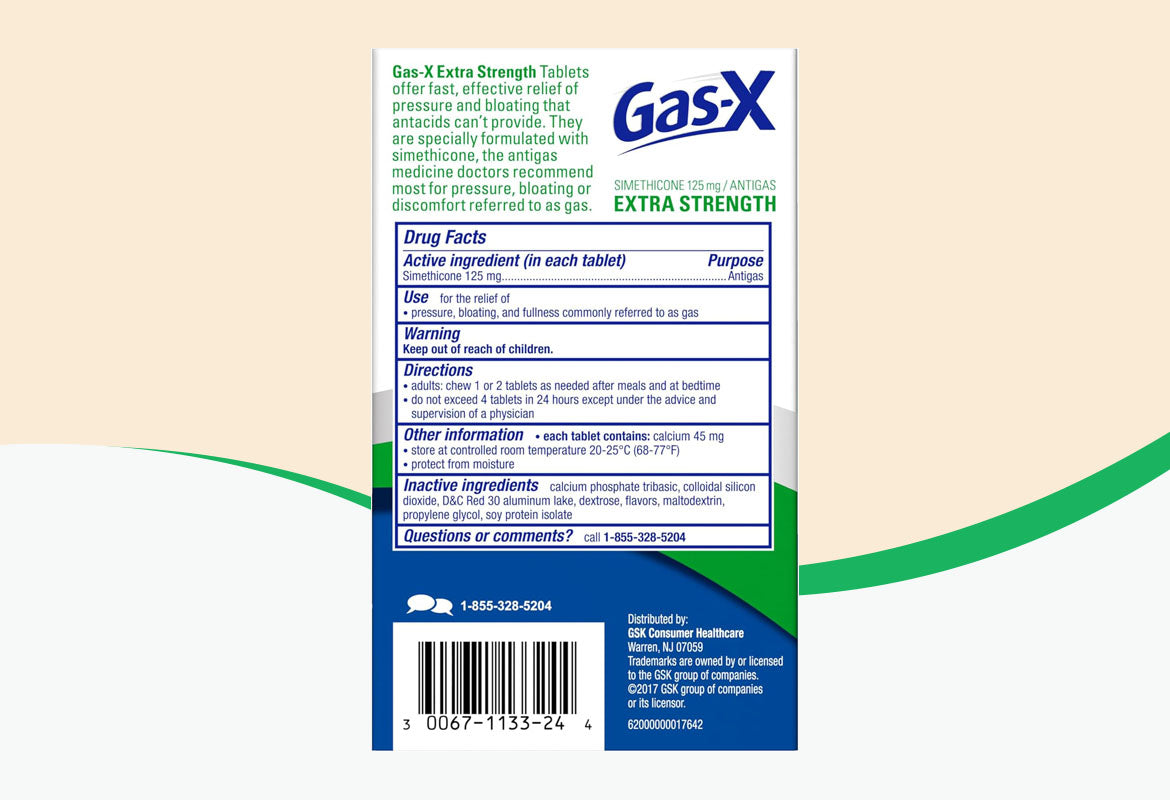 Gas-X Extra Strength Cherry Chewable Tablet, For Fast Relief From Gas, Bloating & Discomfort, 48 ct.