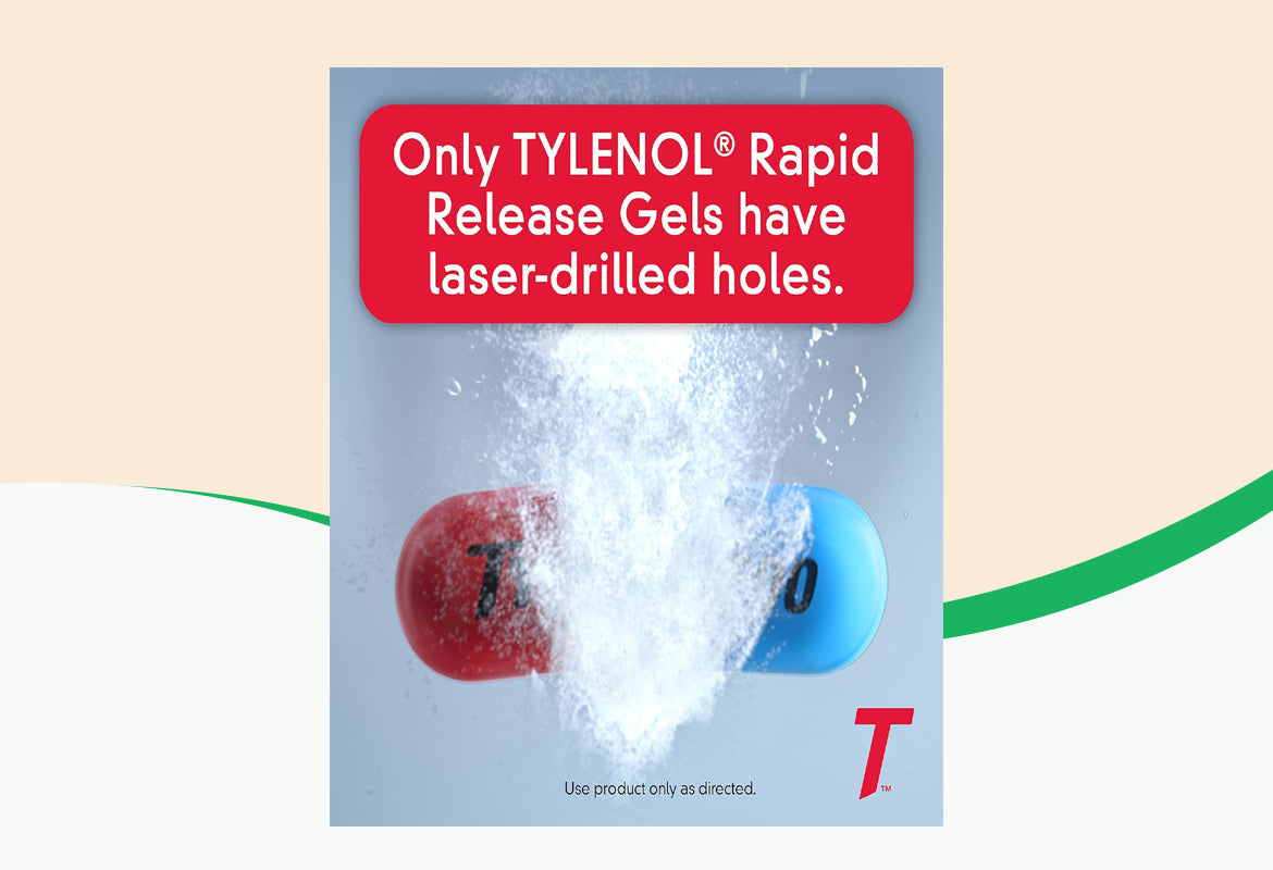 Tylenol Extra Strength Rapid Release Gels, 100 ct.