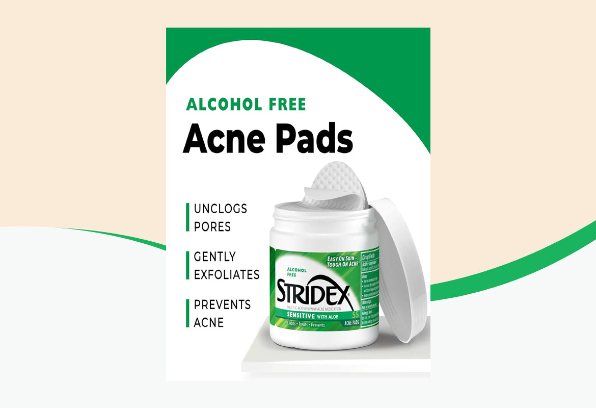 Stridex Medicated Pads Sensitive, 55 ct.