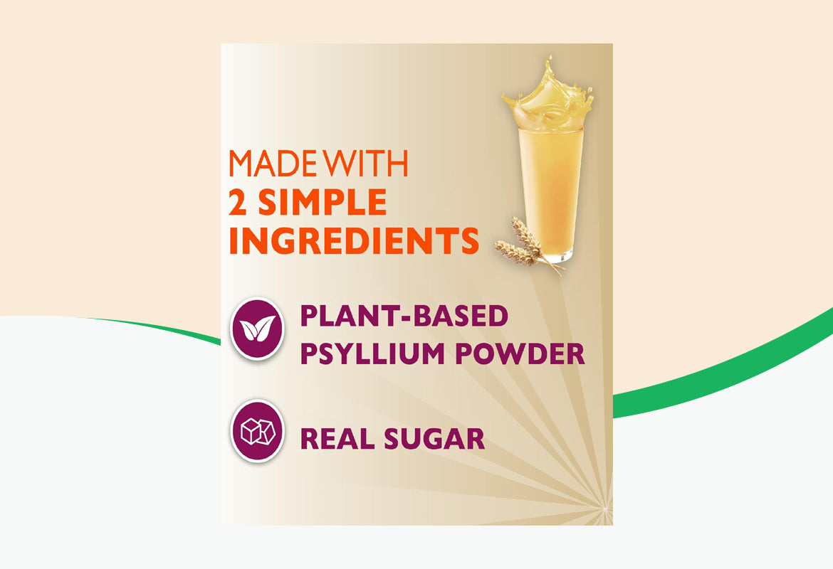 Metamucil Psyllium Husk Powder, Original Texture, Unflavored, With Sugar, 4-in-1 Fiber Supplement, 28.1 OZ (1.8 lbs) 798g
