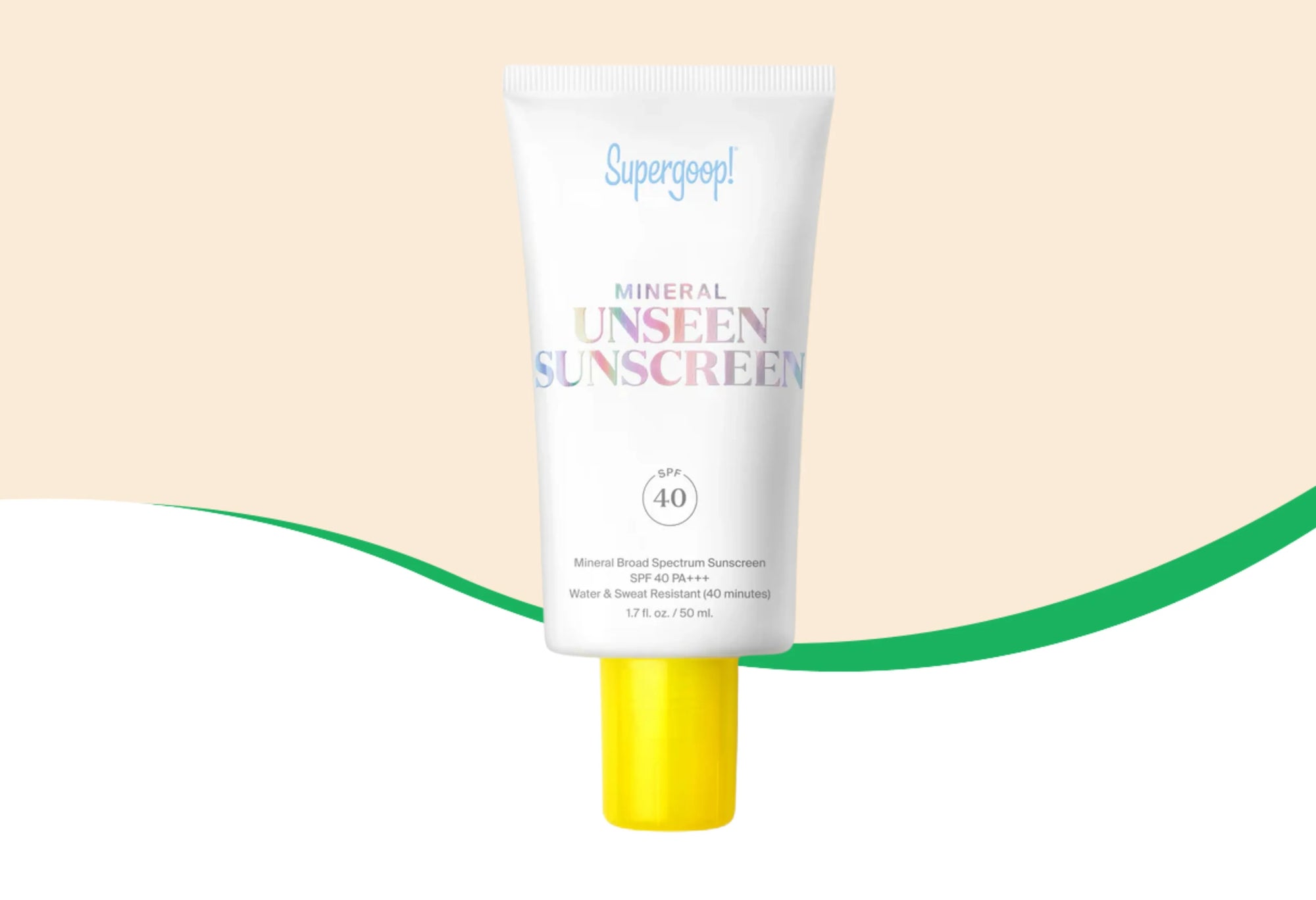 Supergoop! Mineral Unseen Sunscreen, SPF 40, 1.7 fl oz.